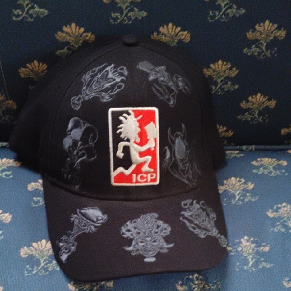 Vintage Black ICP First 6 Cards Embroidered Cap